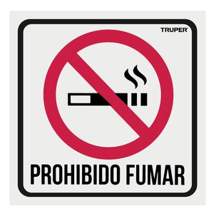 Letrero "no Fumar" 19x19cms Truper